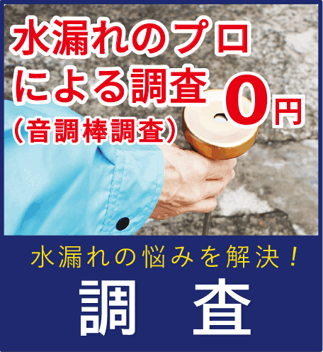 漏水調査 水漏れのプロによる調査